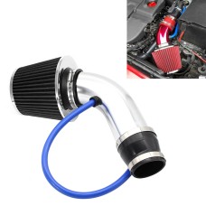 Universal Car Cold Air Intake Kit Modified Aluminum Tube 76mm / 3inch Mushroom Head Style Air Filter(Black)