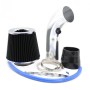 Universal Car Cold Air Intake Kit Modified Aluminum Tube 76mm / 3inch Mushroom Head Style Air Filter(Black)