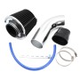 Universal Car Cold Air Intake Kit Modified Aluminum Tube 76mm / 3inch Mushroom Head Style Air Filter(Black)