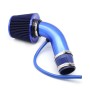 Universal Car Cold Air Intake Kit Modified Aluminum Tube 76mm / 3inch Mushroom Head Style Air Filter(All Blue)
