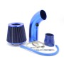 Universal Car Cold Air Intake Kit Modified Aluminum Tube 76mm / 3inch Mushroom Head Style Air Filter(All Blue)