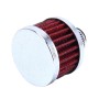 MZ 50mm Universal Mushroom Head Style Air Filter for Car(Red)