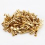 100 PCS 2.8mm Speaker Cable Spade Plug Connector Gold Plated Copper Speaker Cable Terminal