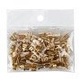 100 PCS 6.3mm Cable Spade Plug Connector Gold Plated Copper Cable Terminal DIY Terminal Connectors