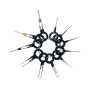 11 PCS Auto Car Plug Circuit Board Wire Harness Terminal Extraction Pick Connector Crimp Pin Back Needle Remove Tool