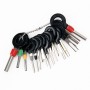 18 PCS Auto Car Plug Circuit Board Wire Harness Terminal Extraction Pick Connector Crimp Pin Back Needle Remove Tool