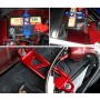 Универсальный автомобиль Короткая из нержавеющей стали завязать кронштейн с зажимом, размер: 17,2 х 4,4 х 1 см (красный)