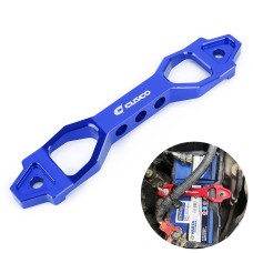 Universal Car Long Arch Stainless Steel Battery Tie Down Clamp Bracket, Size: 23.3 x 4.5 x 2cm(Blue)