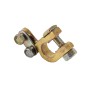 2 PCS Brass Positive and Negative Car Battery Connectors Terminals Clamps Clips, Inner Diameter: 1.2cm