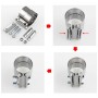 2.0 inch Car Turbo Exhaust Downpipe Stainless Steel Lap Joint Band Clamp