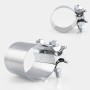 2.5 inch 63mm Car Turbo Exhaust Downpipe Stainless Steel Lap Joint Band Clamp