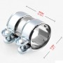 2.0 inch Car Turbo Exhaust Downpipe Low carbon Stainless Steel Lap Joint Band Clamp