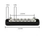 10 Way Power Distribution Bar Bar 10-битный одно распределительный ящик для автомобиля / RV / лодки