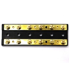 12 Way 6P Power Distribution Dual Bus Bar 12-bit Distribution Box for Car / RV / Boat