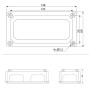 Max DC 48V 200A Heavy-Duty Module Design Bus Bar 4 M10 Terminal Studs Box Busbar for Car / RV / Boat