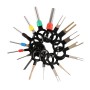 26 in 1 Car Plug Circuit Board Wire Harness Terminal Extraction Pick Connector Crimp Pin Back Needle Remove Tool