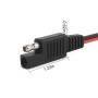 12V 14AWG Alligator Clip to SAE Cable Quick Release Cable Car Solar Charging Extension Cord