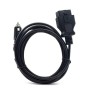 OBD II Car ECU Emergency Power Supply Cable Memory Saver with Alligator Clip-On Cigarette Lighter Power Socket