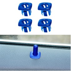 For BMW 5 Series 2011-2017 4 in 1 Car Interior Door Window Trim Panel Locking Knob Button Cover 5142 9171 769 (Blue)