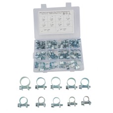 78 PCS Mini Fuel Injection Style Hose Clamp Water Pipe Clamps