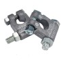 2 PCS Positive and Negative Car Pure Lead Battery Connectors Terminals Clamps Clips with Protective Cleaning