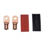 10 PCS AWG T2 Copper Heavy-duty Cold-pressed Wire Terminals 1/0 x 5/16 with Heat Shrinkable Tube