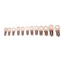 60 PCS Wire Terminals Connector Cable Lugs AWG T2 Copper Heavy-duty Cold-pressed Battery Cable Ends