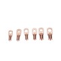 40 PCS Wire Terminals Connector Cable Lugs AWG T2 Copper Heavy-duty Cold-pressed Battery Cable Ends