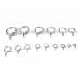 180 PCS Double Wire Spring Tube Clamp Water Pipe Clamps, Size: 5-24mm