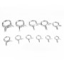 110 PCS Double Wire Spring Tube Clamp Water Pipe Clamps, Size: 9-24mm