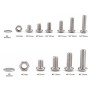 320 PCS 304 Stainless Steel Screws and Nuts M5 M6 Hex Socket Head Cap Screws Gasket Wrench Assortment Set Kit