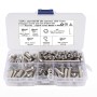 130 PCS 304 Stainless Steel Screws and Nuts M6 Hex Socket Head Cap Screws Gasket Wrench Assortment Set Kit