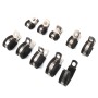 10 PCS Car Rubber Cushion Pipe Clamps Stainless Steel Clamps, Size: 1/2 inch (13mm)