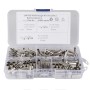 240 PCS Car / Boat AWG Gauge Non-Insulated Butt Connectors Ferrule Cable Crimp Terminal Kit