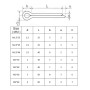 A5494 120 PCS Car U-shape 304 Stainless Steel Cotter Pin Clip Key Fastner Fitting Assortment Kit