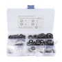 A5715 480 PCS 8 Sizes Black Carbon Steel Flat Washers Set