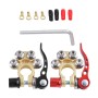 1 Pair Car Battery Terminals Quick Disconnect Cables Connectors, with L Wrench + Terminal