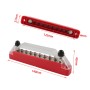 8 Way Power Distribution Block Terminal Studs with 2 Fixing Screws(Red)