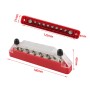 10 Way Power Distribution Block Terminal Studs with 2 Fixing Screws(Red)