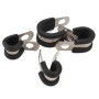 42 PCS Car Rubber Cushion Pipe Clamps Stainless Steel Clamps