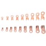 100 PCS Icstation Open Barrel Pure Copper Ring Lug Wire Crimp Terminals Assortment Kit