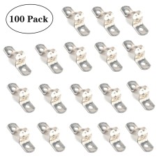 100 PCS M10 304 Stainless Steel Hole Tube Clips U-tube Clamp Connecting Ring Hose Clamp