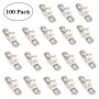 100 PCS M10 304 Stainless Steel Hole Tube Clips U-tube Clamp Connecting Ring Hose Clamp