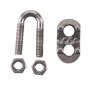 20 PCS M2 Stainless Steel 304 Wire Rope Cable Clip Clamp