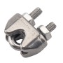 20 PCS M8 Stainless Steel 304 Wire Rope Cable Clip Clamp
