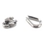 30 PCS M6 304 Stainless Steel Wire Rope Cable Clip Clamp with Thimble Triangle Ring