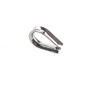 24 PCS M8 304 Stainless Steel Wire Rope Cable Clip Clamp with Thimble Triangle Ring