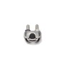 24 PCS M8 304 Stainless Steel Wire Rope Cable Clip Clamp with Thimble Triangle Ring