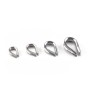 195 PCS M2 / M3 / M4 / M5 304 Stainless Steel Cable Rope Thimble Triangle Ring with 8-shaped Aluminum Cover