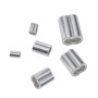 195 PCS M2 / M3 / M4 / M5 304 Stainless Steel Cable Rope Thimble Triangle Ring with 8-shaped Aluminum Cover